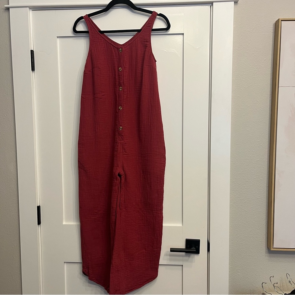 Isabel Maternity by Ingrid & Isabel Red Jumpsuit